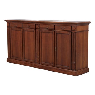 Italian Neoclassical Cherry Sideboard For Sale