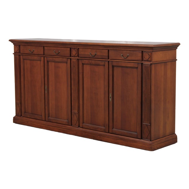 Italian Neoclassical Cherry Sideboard For Sale