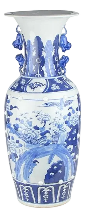 Bird Scene Vase, Extra Large