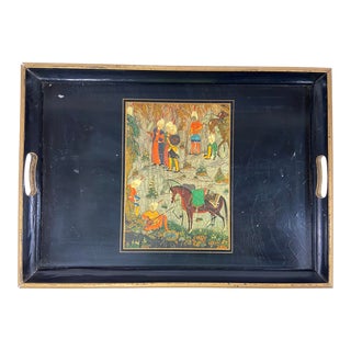 Vintage Chinoiserie Tray For Sale