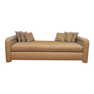 Sofa / Chaise Sofa / Lounge Sofa / Upholstered Style Seating Furniture With Matching Throw Pillows / Robert Allen For Sale
