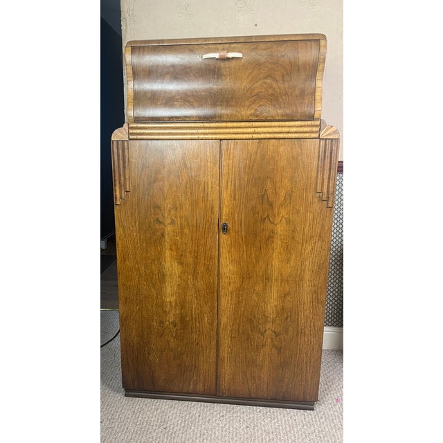 Mid-Century Modern Vintage Art Deco Metaphoric Cocktail Drinks Cabinet, 1930s For Sale - Image 3 of 18