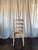 Set of Six Bleached French Ladderback Chairs For Sale - Image 4 of 8