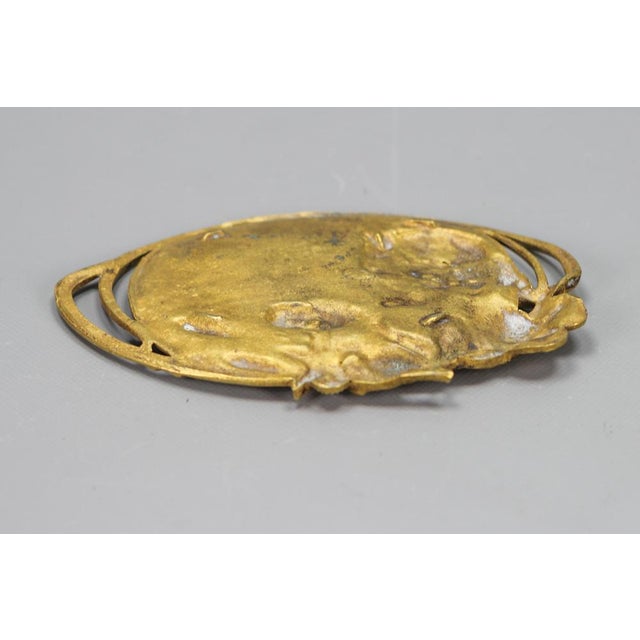 Art Nouveau French Bronze Card Tray, 1920s For Sale - Image 13 of 18