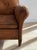 Antique Pair French Leather Chairs For Sale - Image 4 of 17