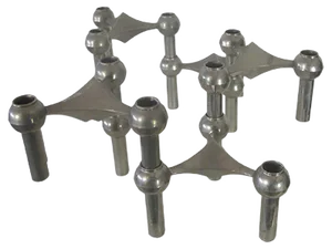 Space Age Sculptural Candle Holders from Nagel, Set of 6