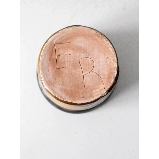 Ceramic Vintage Studio Pottery Cachepot For Sale - Image 7 of 7