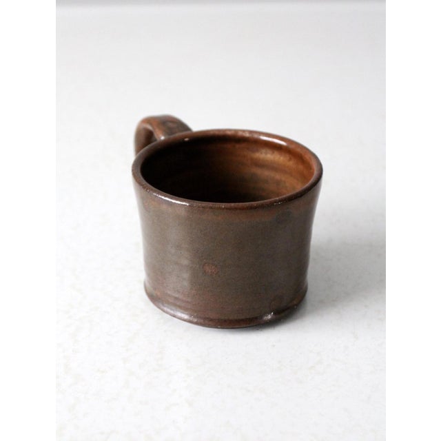Late 20th Century Vintage Studio Pottery Mug For Sale - Image 5 of 8
