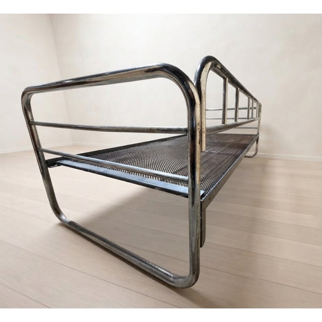 Vintage Chrome Tubular Steel Daybed Frame, Czechoslovakia, 1970 For Sale - Image 4 of 10