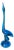 1960s Blue Viking Glass Bluenique Egret Crane Figurine For Sale
