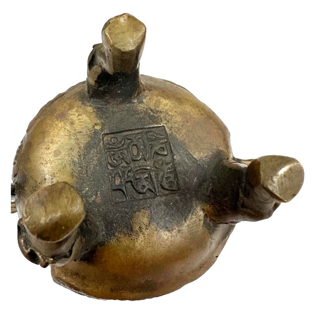 Mid 20th Century Tibetan Buddhist Tripod Incense Burner (Censer) For Sale - Image 18 of 18