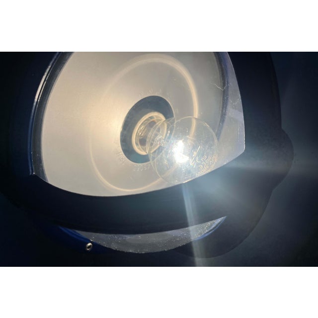 Mid-Century Modern Danish Pirate Blue Metal Outdoor Wall Lamp by Eva and Nils Koppel, Gert Edstrand for Nordisk Solar, 1960s For Sale - Image 11 of 18