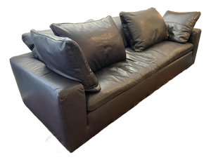 Restoration Hardware the Cloud Sofa, Ebony Cavalo Leather