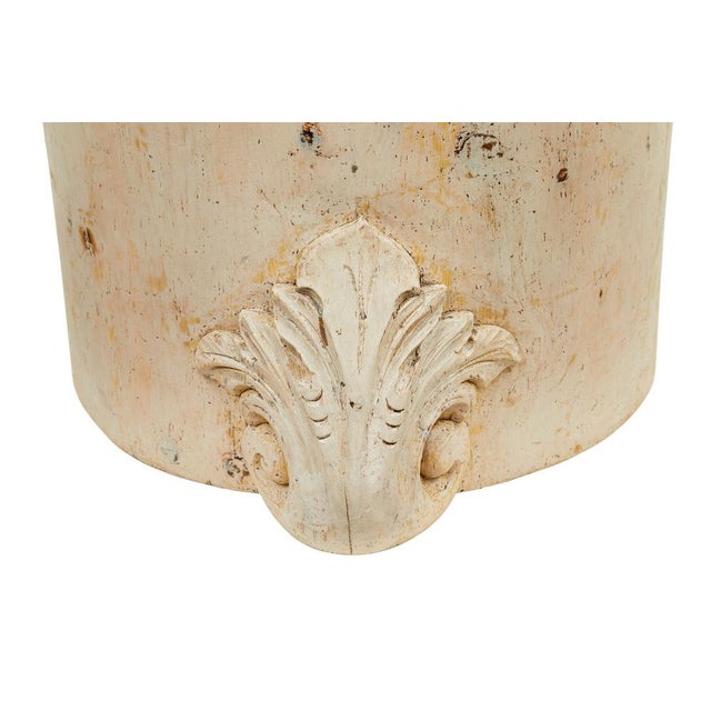 Antique Gothic Revival Painted Dug Out Chair, 1890 For Sale - Image 10 of 13