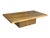 1960s 1960s Organic Modern Solid Teak Coffee Table With Sculptural Pedestal Base For Sale - Image 5 of 7