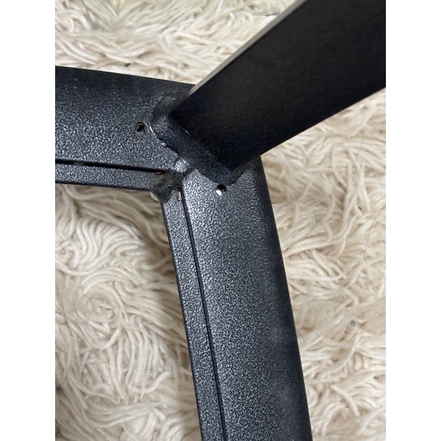1990s 1990s Brown Jordan End Table Heavy Aluminum Glass Apron Attributed For Sale - Image 5 of 9