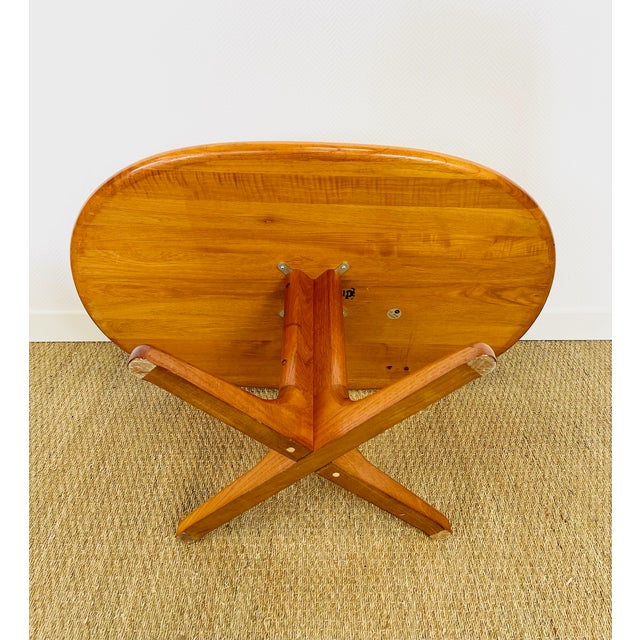 Wood Danish Oval Teak Coffee Table from Glostrup Møbelfabrik, 1960 For Sale - Image 7 of 13