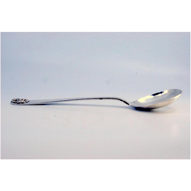 Metal Silver Rice and Serving Spoon For Sale - Image 7 of 8