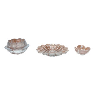 Mid-Century Modern Danish Glass Bowls from Holmegaard, 1960s, Set of 3 For Sale