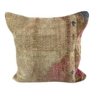 20 x 20 Rug Pillow Luminous Haven Turkish Pillow Cushion Cover For Sale