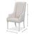 Upholstered Host Dining Chair in Ivory Chenille For Sale - Image 11 of 11