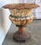 French Provincial Antique French Cast Iron Garden Urn, Distressed Patina, 19th Century For Sale - Image 3 of 13