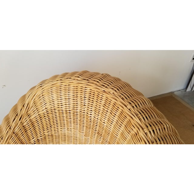 Vintage Woven Wicker Club Chair/ Sold Chairish