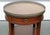 Traditional 20th Century Regency Style Leather Top Bouillotte Table For Sale - Image 3 of 13