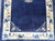 Antique Chinese Peking Carpet in Dark Blue Background 4' X 6'8 For Sale - Image 11 of 14