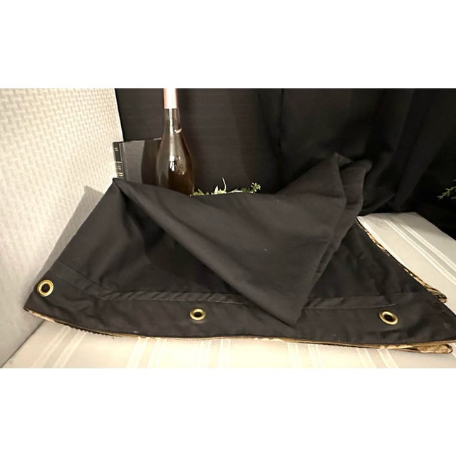 Brown Wall Hanging Tapestry Vintage Victorian Angelic Garden Cherub Scene For Sale - Image 8 of 8