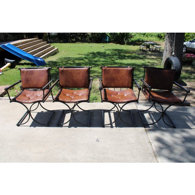 Mid-Century Modern 1960s Cleo Baldon Wrought Iron Dining Set - 5 Pieces For Sale - Image 3 of 8