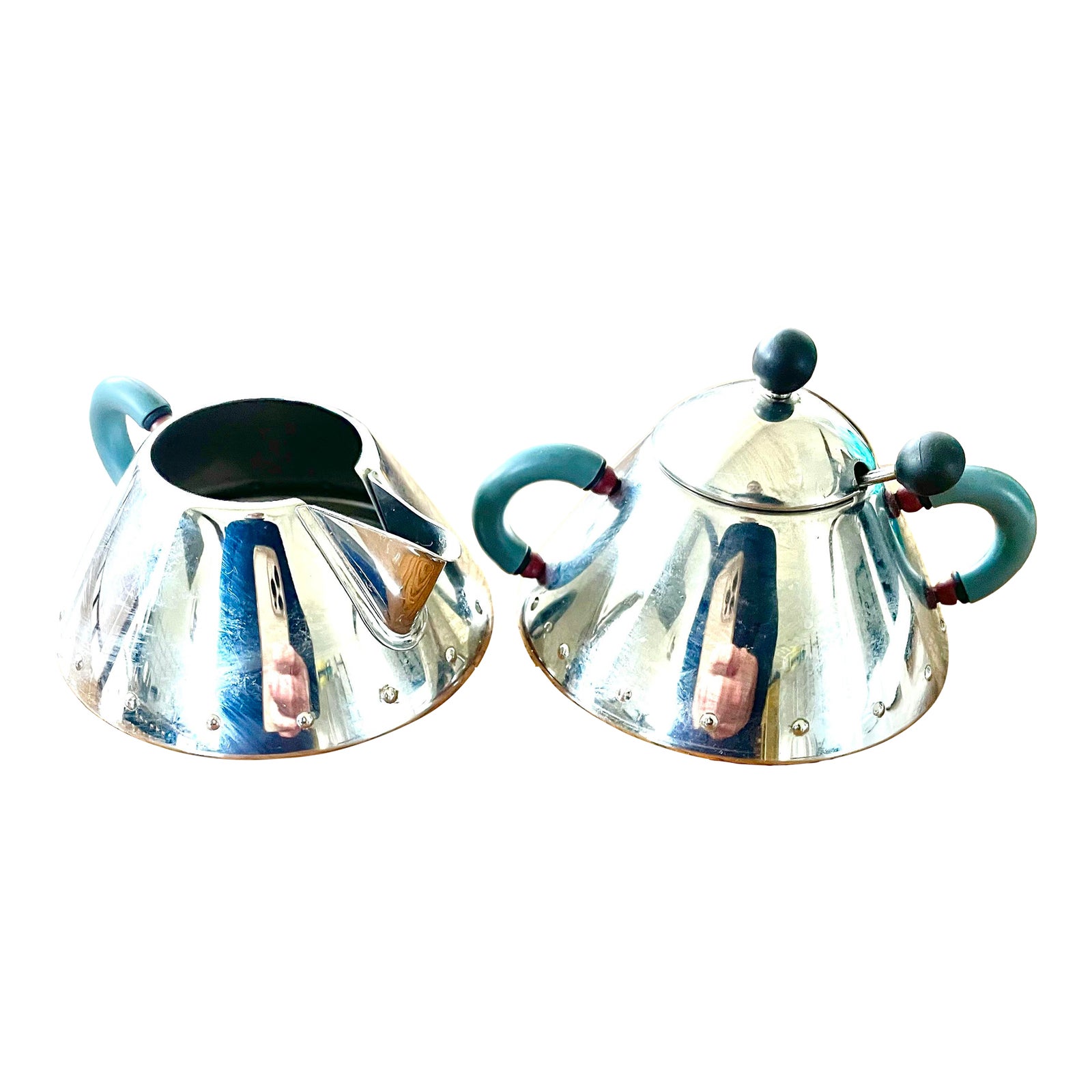 Vintage Alessi Sugar and Creamer Set Made in Italy 3 Pieces Chairish