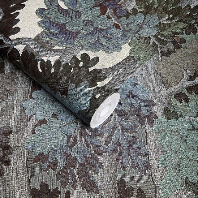 Bring the magic of the forest into your home with PLANTASIA, in verdant tones of greens and blues. A mural of majestic...