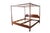 Harden Furniture King-size four-poster canopy bed, a striking example of traditional American craftsmanship, beautifully...