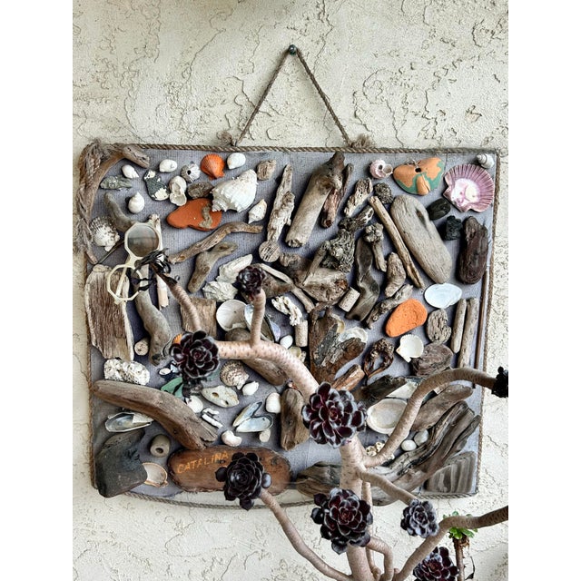 Coastal Vintage Outsider Beach Art Assemblage For Sale - Image 3 of 7