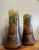 Tinted Glass Roller Vases with Lakeside Landscape and Fishermen after Legras, 1890s, Set of 2 For Sale - Image 3 of 7