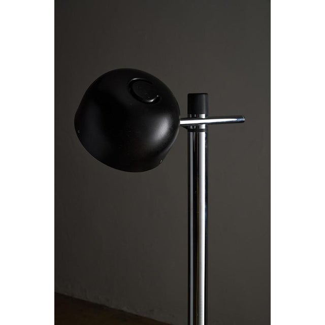 Metal Black Floor Lamp attributed to Enrique Franch for Metalarte, 1970s For Sale - Image 7 of 11