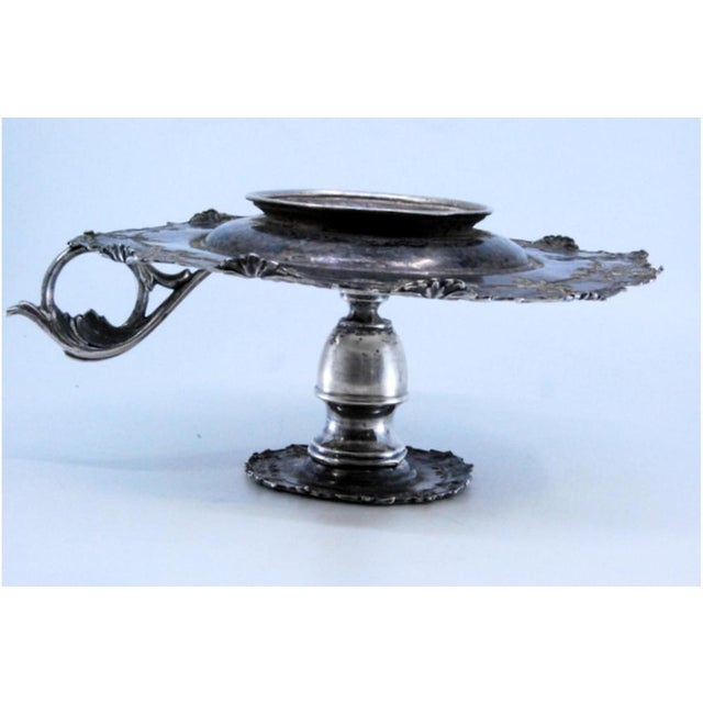 Silver Paddle with Embossed Floral Motifs For Sale - Image 5 of 10