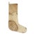 Faded Vintage Wool Kilim Christmas Stocking, Ivory & Rust Accents, 12.2 X 17.7 in – One of a Kind Turkish Decor For Sale