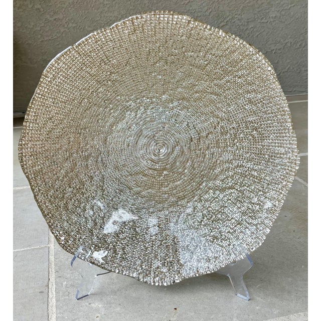 Circa 2000 Ivv Diamanté Nicely-Sized Shallow Centerpiece / Console Bowl, Italy For Sale - Image 18 of 18