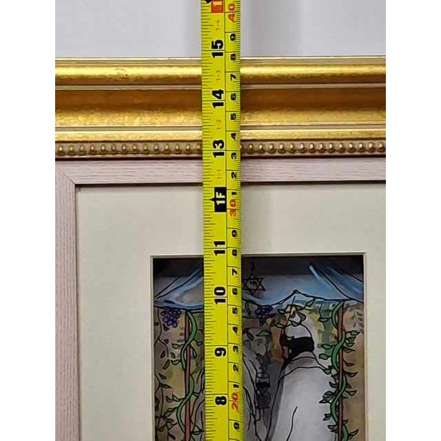 Jean-Pierre Weill Chuppah 3d Glass Art Signed Limited Edition Vitreograph Framed Coa For Sale - Image 4 of 13