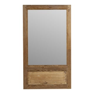 19th Century French Painted Wood Trumeau Wall Mirror France 19th Century For Sale
