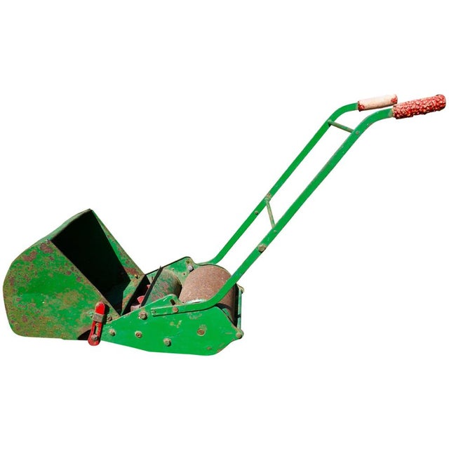 Miniature Toy Garden Lawnmower from Webb, 1950s For Sale - Image 4 of 7