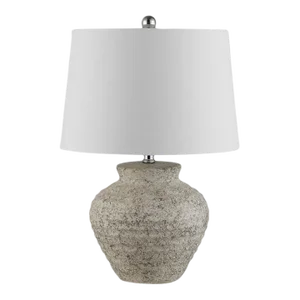 Safavieh Ledger Ceramic Table Lamp - Light Grey