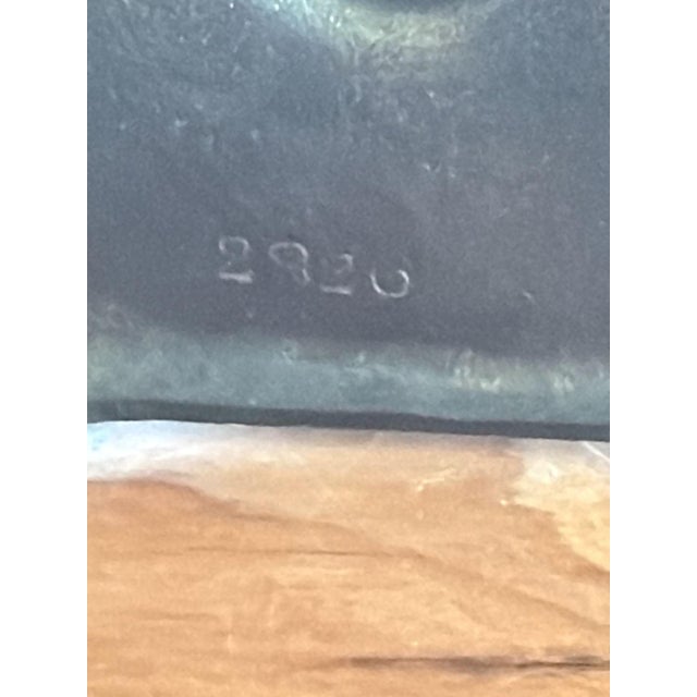 Antique Art Deco Egyptian Revival Cast Iron Ashtray and Matchbox Holder For Sale - Image 4 of 7