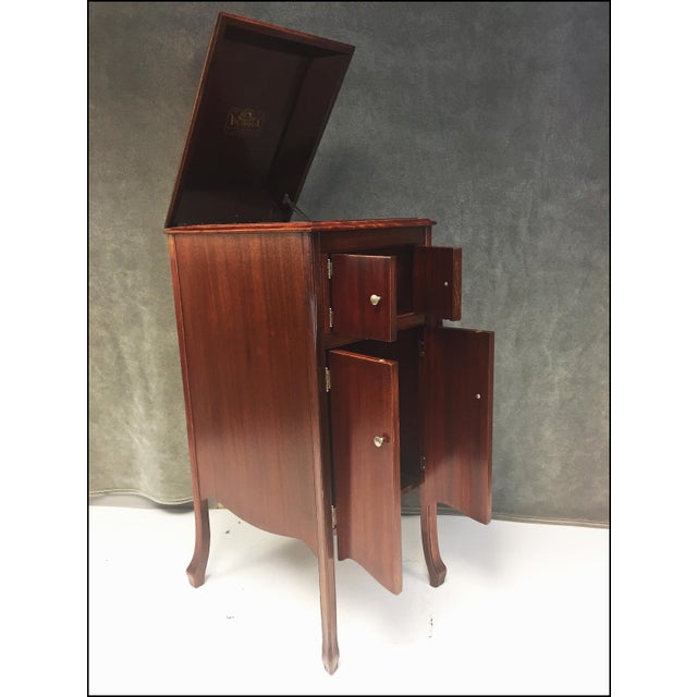 Antique Victrola Wood Record Player Cabinet | Chairish