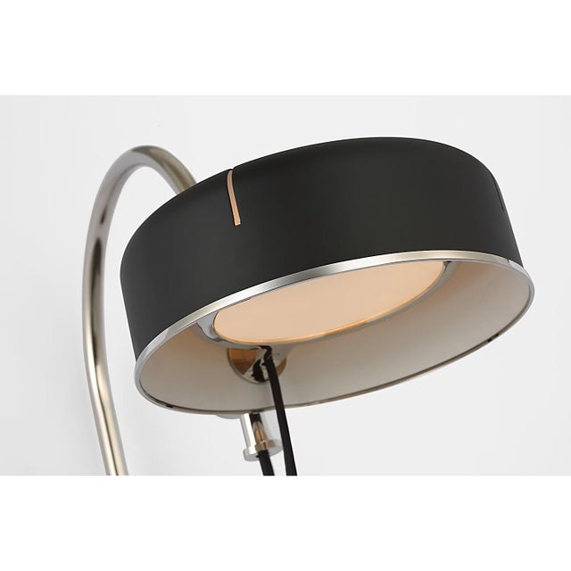 Thomas O'Brien for Visual Comfort Signature Oso 13" Articulating Arc Wall Light in Polished Nickel with Matte Black Shade For Sale - Image 12 of 14