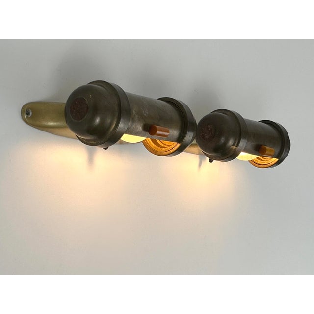 Bauhaus Streamline Sub-Marine Cabinet Sconces, Germany, 1930s, Set of 2 For Sale - Image 13 of 18