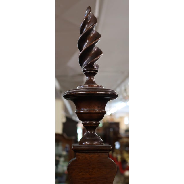 1980s L & J.G. Stickley Queen Anne Style Mahogany High Dresser High Chest Highboy For Sale - Image 18 of 18