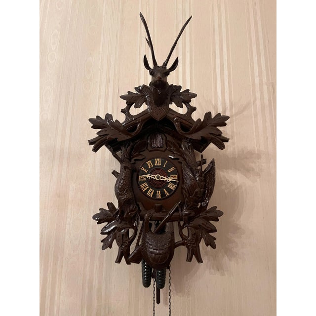 Antique Wall Clock, 1890s For Sale - Image 6 of 7
